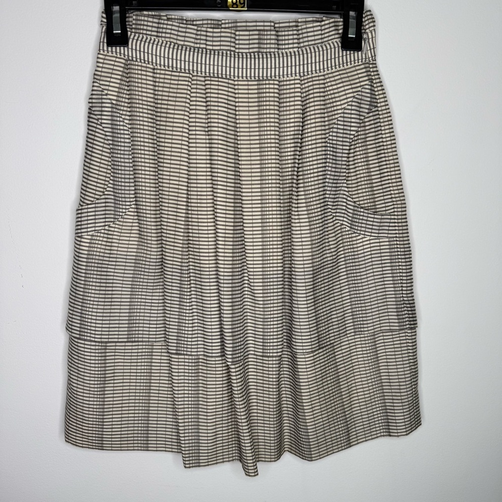 J8 Lela‎ Rose Cotton Silk Striped Skirt